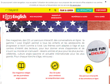 Tablet Screenshot of iloveenglish.com